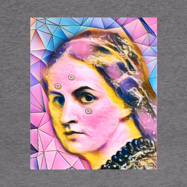 Anne Bronte Pink Portrait | Anne Bronte Pink Artwork 5 by JustLit